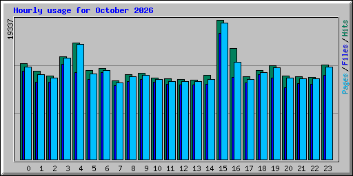 Hourly usage for October 2026
